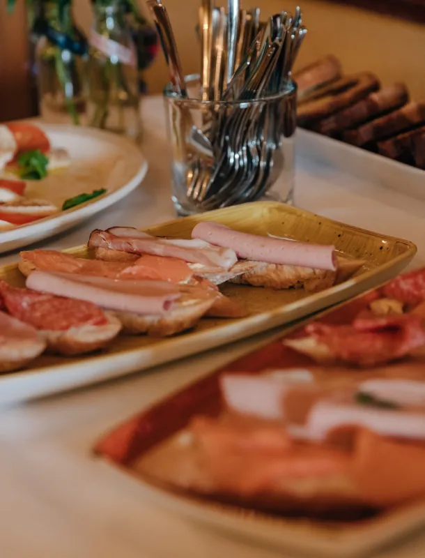 Platte mit Vorspeisen